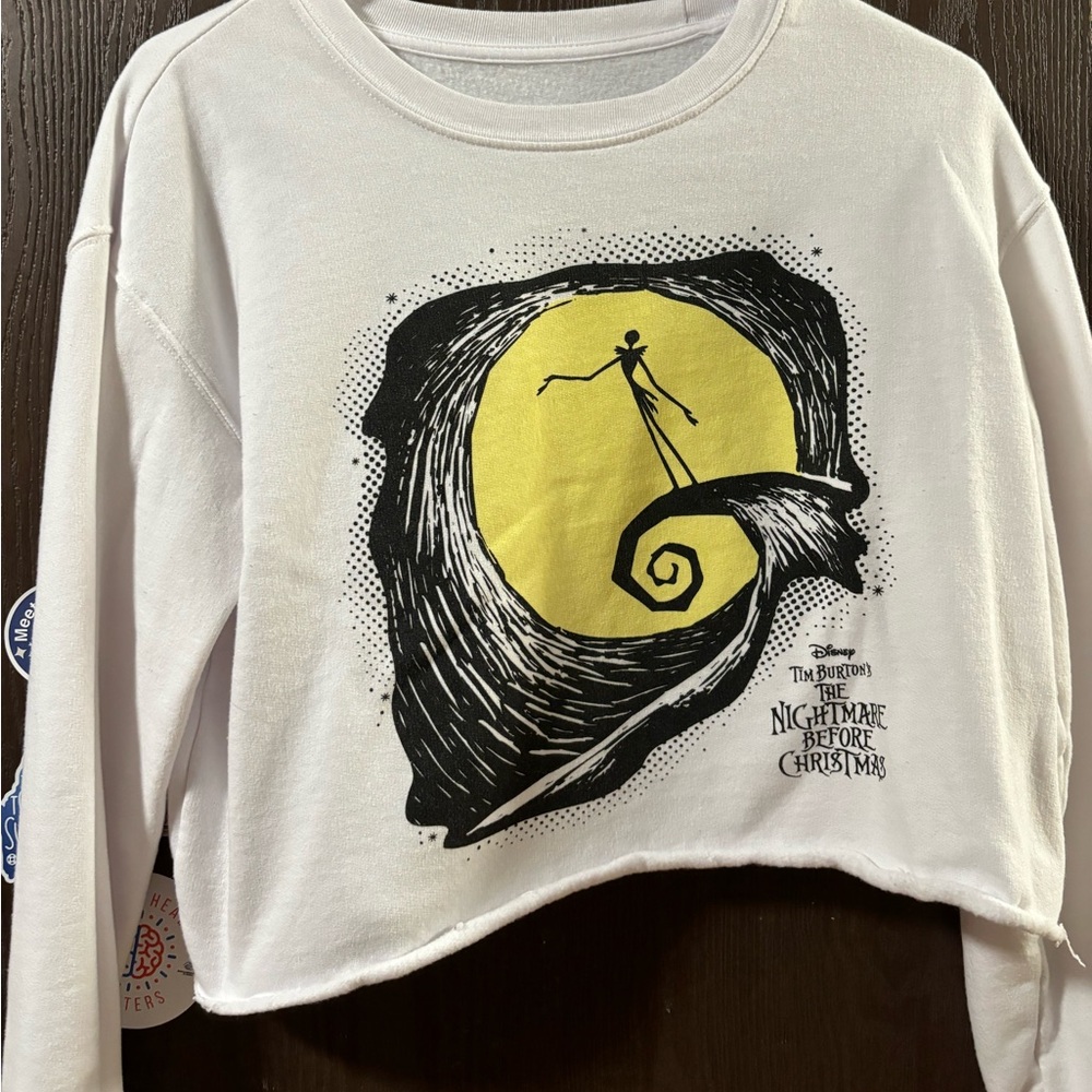 Nightmare Before Christmas Cropped Shirt